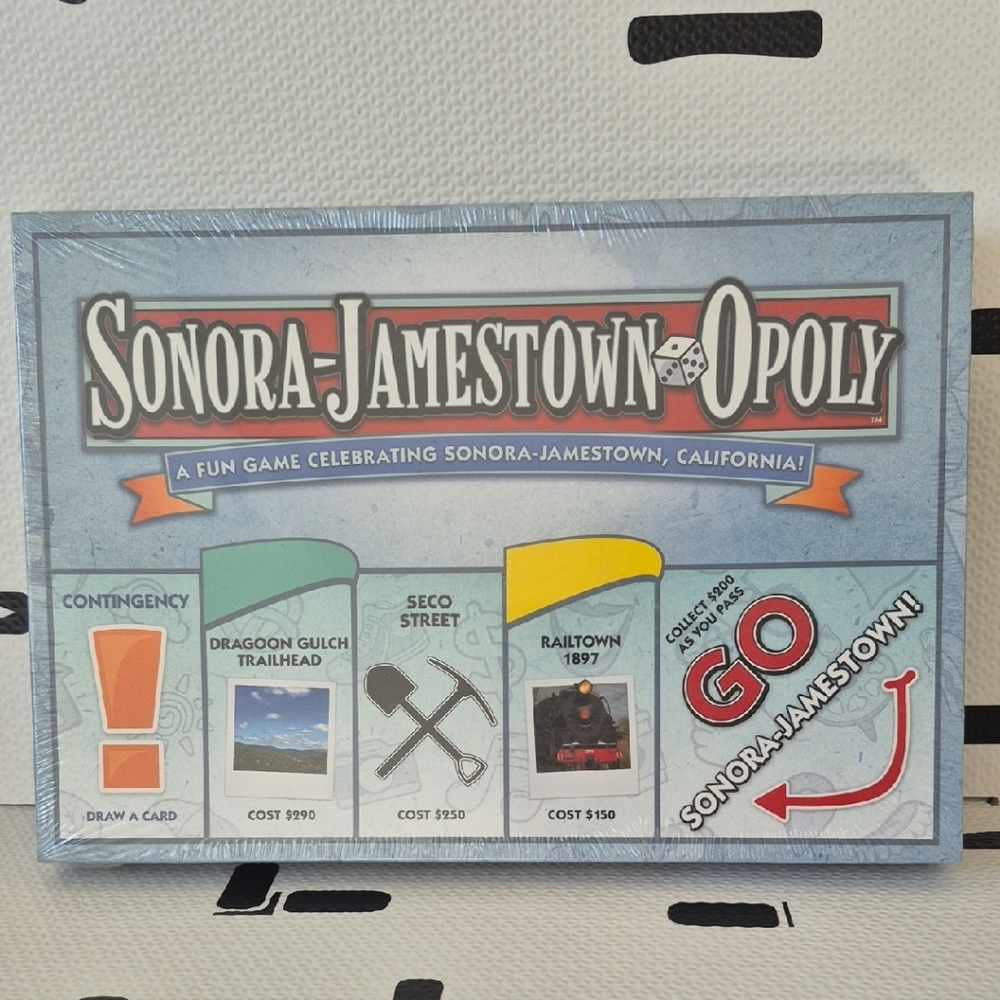 NWOT - Sonora-Jamestown-Opoly Board Game